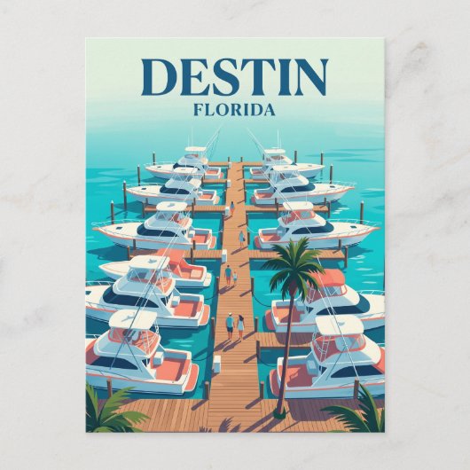 Destin Harbor Boardwalk USA Briefkaart (Voorkant)