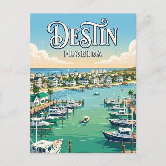 Destin Harbor Boardwalk USA Briefkaart (Voorkant)