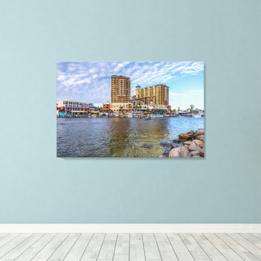 Destin Harbour Boardwalk Canvas (Insitu (Houten vloer))