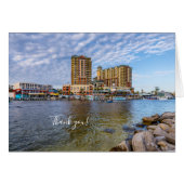 Destin Harbour Boardwalk Dank je kaart (Voorkant Horizontaal)