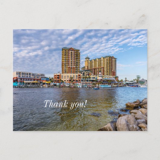 Destin Harbour Boardwalk Dank u Briefkaart (Voorkant)