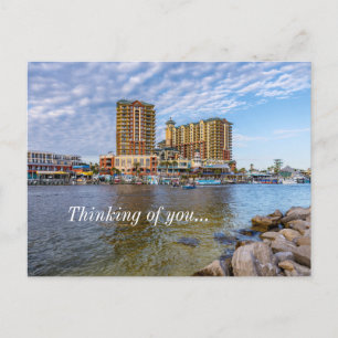 Destin Harbour Boardwalk Denken aan jou Briefkaart