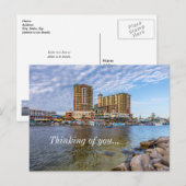 Destin Harbour Boardwalk Denken aan jou Briefkaart (Voorkant / Achterkant)