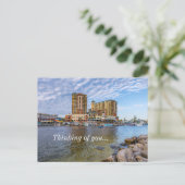 Destin Harbour Boardwalk Denken aan jou Briefkaart (Staand voorkant)