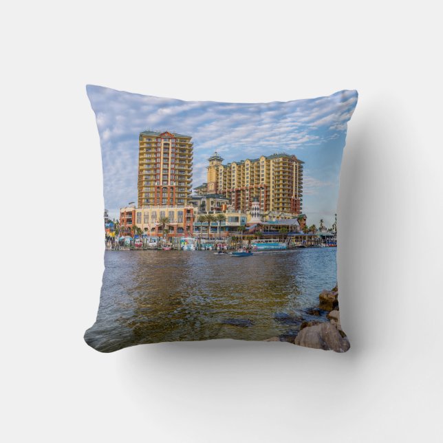 Destin Harbour Boardwalk Kussen (Voorkant)