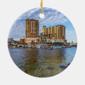 Destin Harbour Boardwalk Ornament Souvenir (Achterkant)