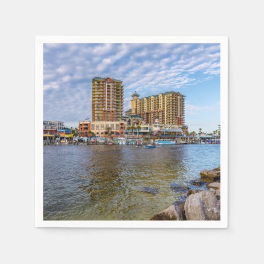 Destin Harbour Boardwalk Papier Servet (Voorkant)