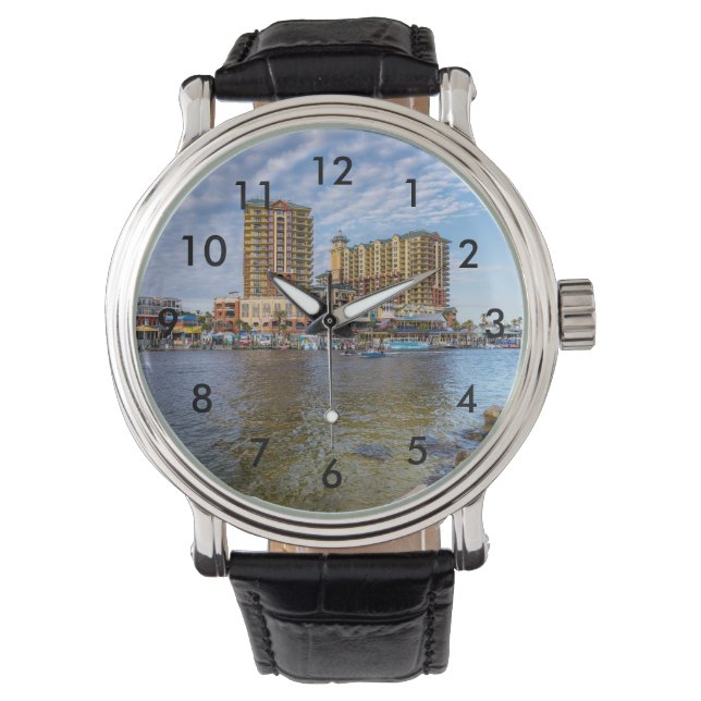 Destin Harbour Boardwalk Polshorloge Horloge (Voorkant)
