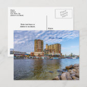 Destin Harbour Boardwalk Post Kaart (Voorkant / Achterkant)