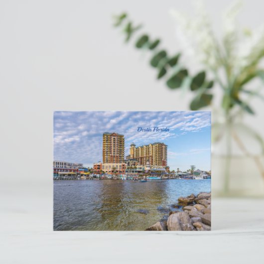 Destin Harbour Boardwalk Post Kaart (Staand voorkant)