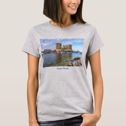 Destin Harbour Boardwalk T-shirt voor dames (Voorkant)