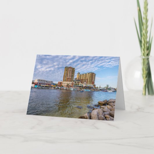 Destin Harbour Boardwalk Wenskaart Kaart (Voorkant)