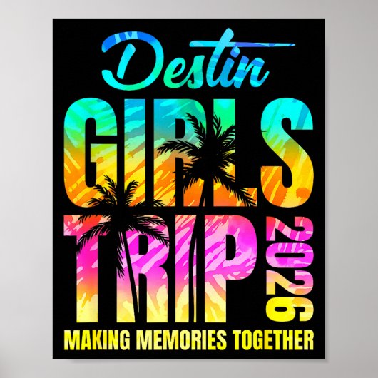 Destin Meisjesreis 2026 Vakantie Weekend Matching Poster (Voorkant)