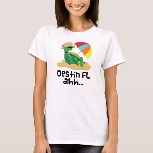 Destin (schildpad op strand) t-shirt (Voorkant)