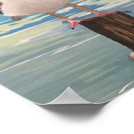 Destin Seagull Poster (Hoek)