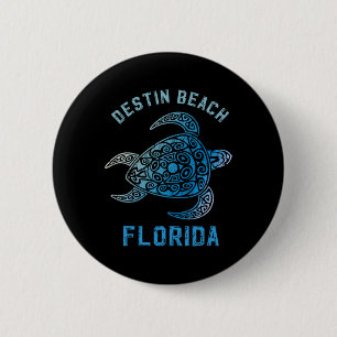 Destin Strand Florida Fl Zonneschijn Staat Oceaan Ronde Button 5,7 Cm