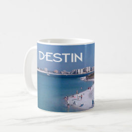 Destin, strand van Florida en skyline Koffiemok