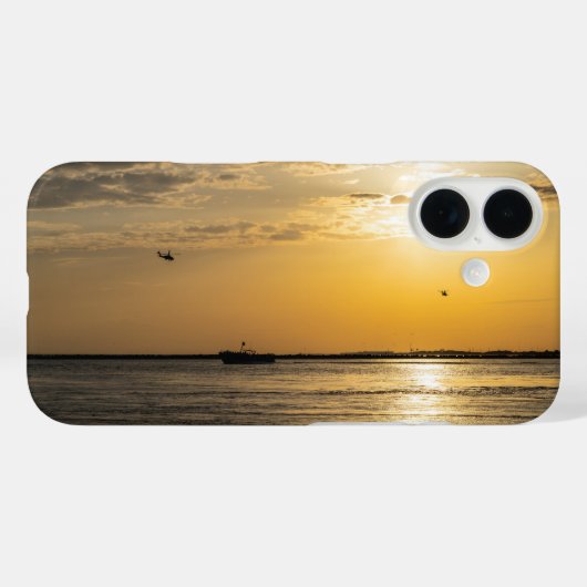 Destin Sunset And Helicopters iPhone Case (Achterkant (horizontaal))