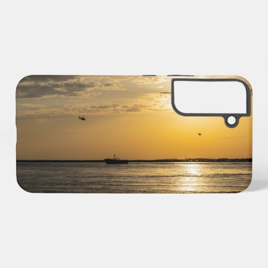 Destin Sunset And Helicopters Samsung Phone Case Samsung Galaxy Hoesje (Achterkant horizontaal)