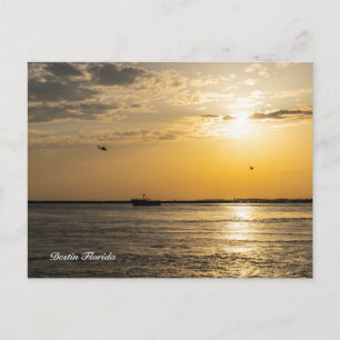 Destin Sunset En Helikopters Ansichtkaart Briefkaart