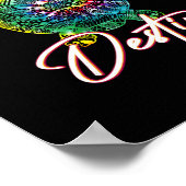 Destin Tie Dye Zeeschildpad Florida Matchende Fami Poster (Hoek)