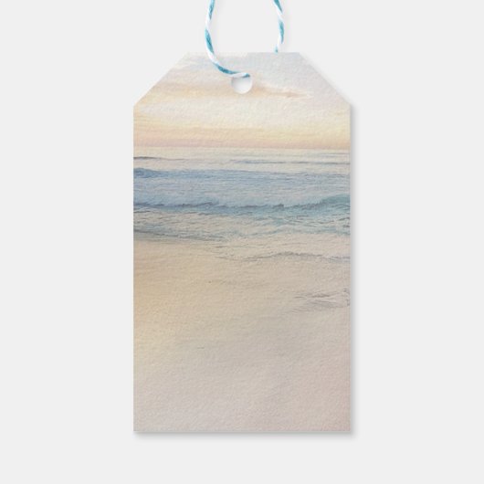 Destination Beach Wedding  Cadeaulabel (Achterkant)