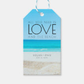 Destination Beach Wedding Cadeaulabel (Voorkant)