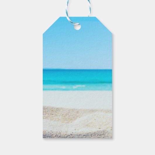 Destination Beach Wedding Cadeaulabel (Achterkant)