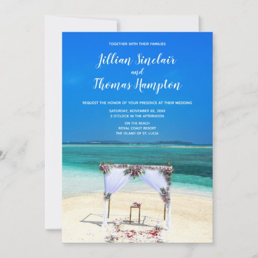 Destination Beach Wedding - Kaart (Voorkant)