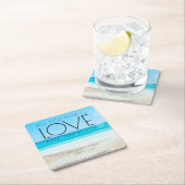 Destination Beach Wedding Kartonnen Onderzetters (Insitu)