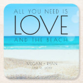 Destination Beach Wedding Kartonnen Onderzetters (Voorkant)