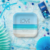 Destination Beach Wedding Papieren Bordje (Feest)