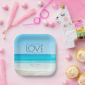 Destination Beach Wedding Papieren Bordje (Feest)