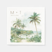 Destination Beach Wedding Reception Servet (Voorkant)