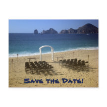 Destination Beach Wedding Save the Date Briefkaart