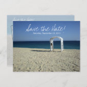 Destination Beach Wedding Save the Date Briefkaart (Voorkant / Achterkant)