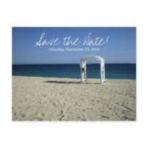 Destination Beach Wedding Save the Date Briefkaart