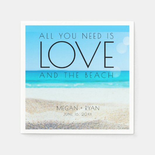 Destination Beach Wedding Servet (Voorkant)