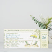 Destination Boarding Pass - Uitnodigingen voor bru (Staand voorkant)