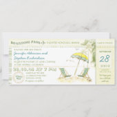 Destination Boarding Pass - Uitnodigingen voor bru (Voorkant)