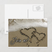 Destination bruiloft! uitnodiging briefkaart (Voorkant / Achterkant)