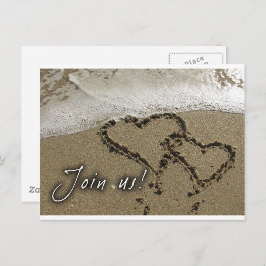 Destination bruiloft! uitnodiging briefkaart (Voorkant / Achterkant)