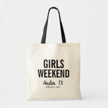 Destination Girls Weekend Canvas tas