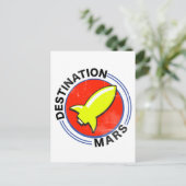 Destination Mars Briefkaart (Staand voorkant)