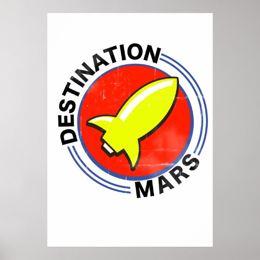 Destination Mars Poster (Voorkant)