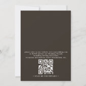 Destination Mexican Tropical Palm QR Code Wedding Kaart (Achterkant)