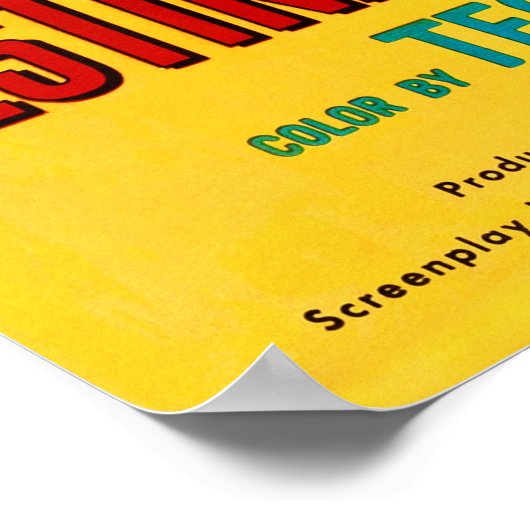 DESTINATION MOON Retro Hollywood Sci Fi Film Poster (Hoek)