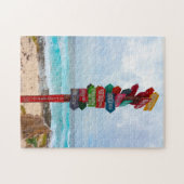 Destination Sign Post Cozumel Beach Mexico. Legpuzzel (Horizontaal)