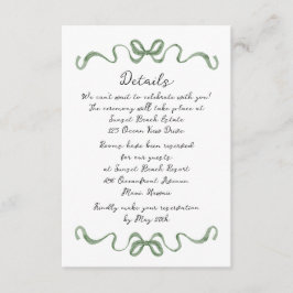 Destination Tropical Wedding Details Card Informatiekaartje