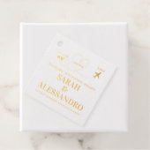 Destination Wedding | Airplane Heart Bedankjes Labels (Met doos)